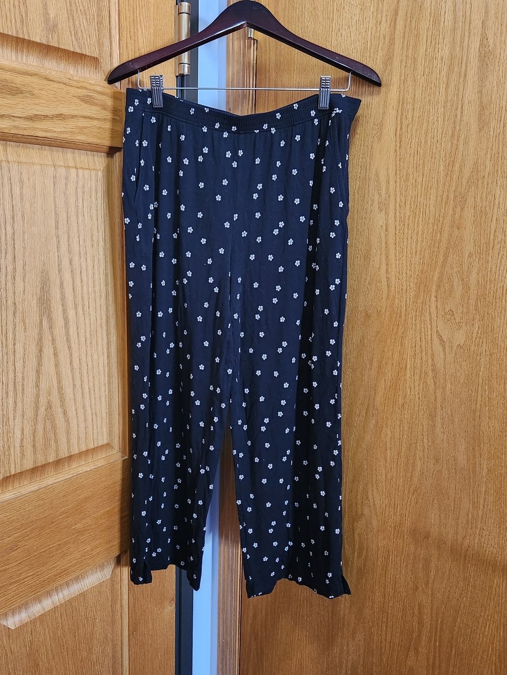 Soma Black Floral Sleep Pajamas